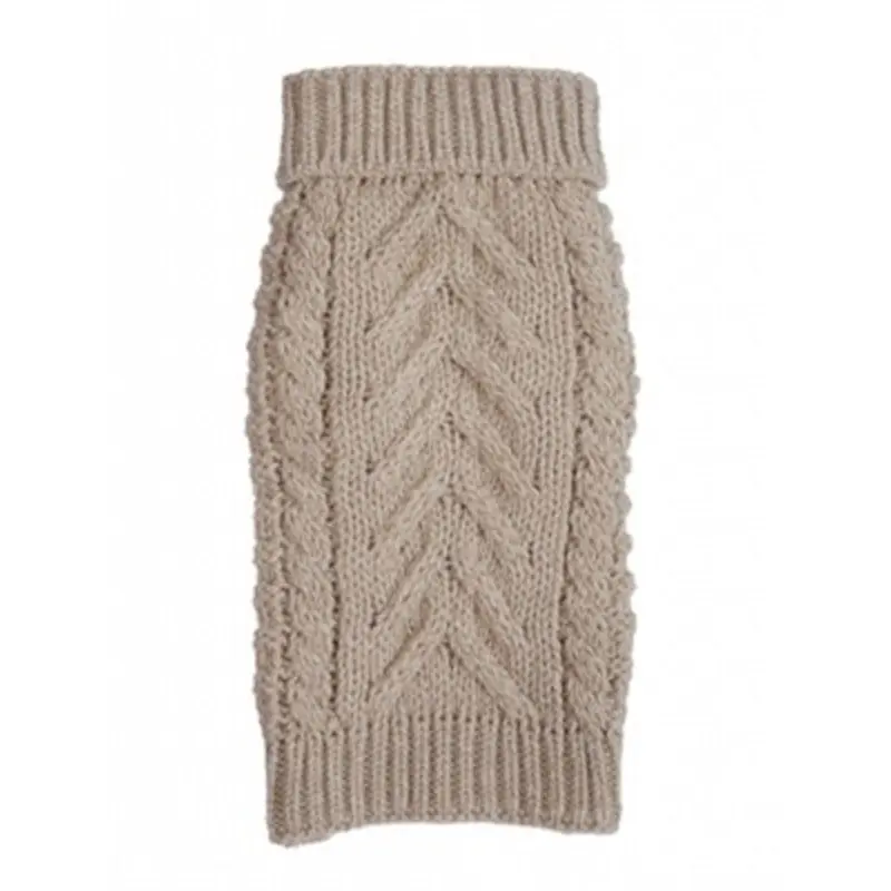 Fab Dog Oatmeal Super Chunky Turtleneck