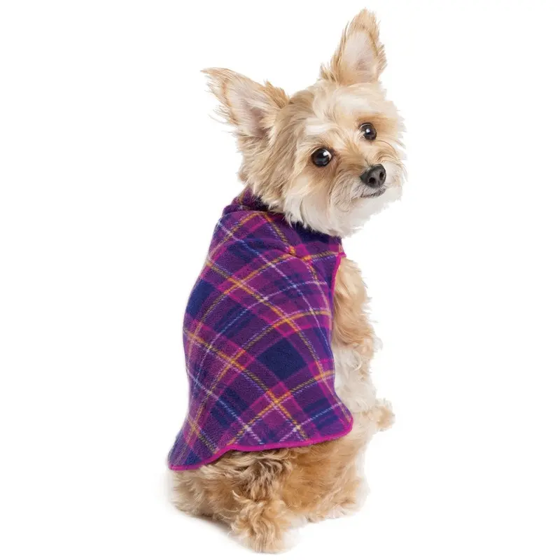Goldpaw Fleece Mulberry Plaid