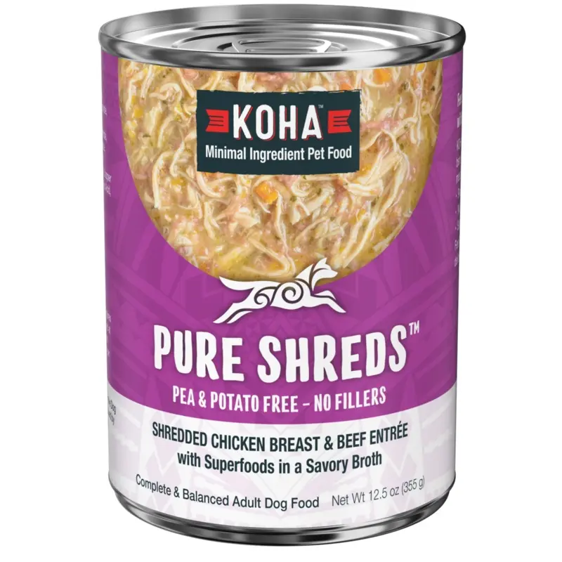 KOHA Dog GF Shredded Chicken Beef 12.5oz
