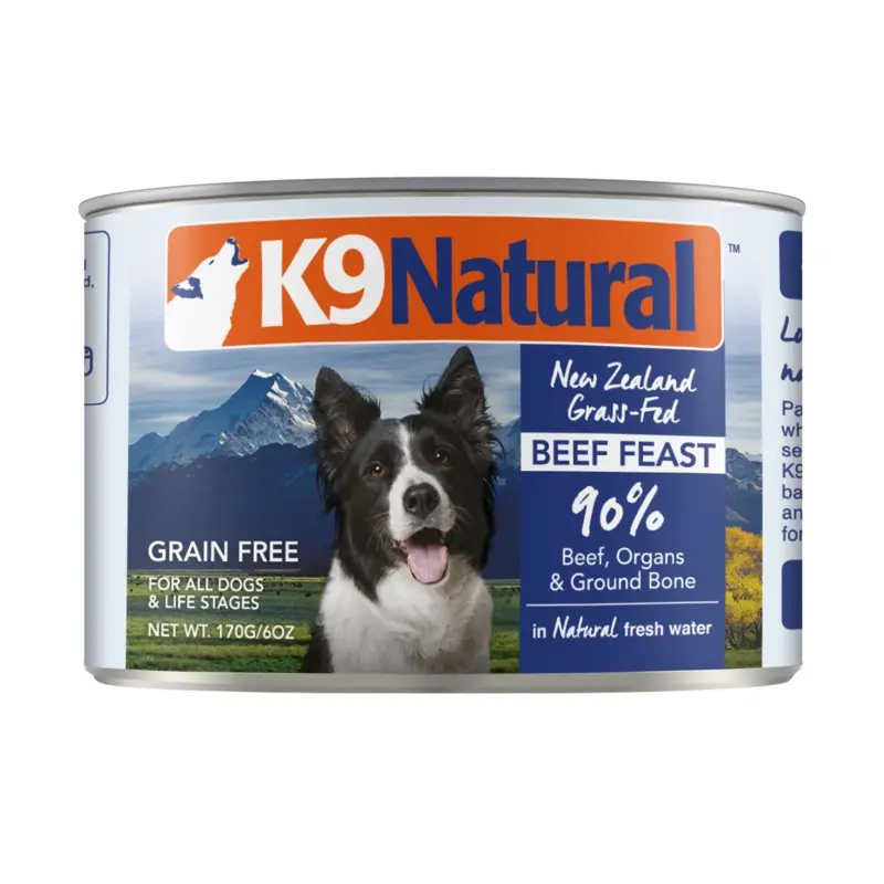 K9 Natural Can Beef Feast 6oz*