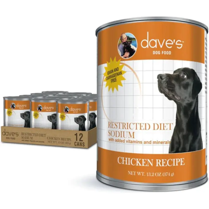 Dave's Dog Restricted Sodium Chicken Recipe 13.2oz