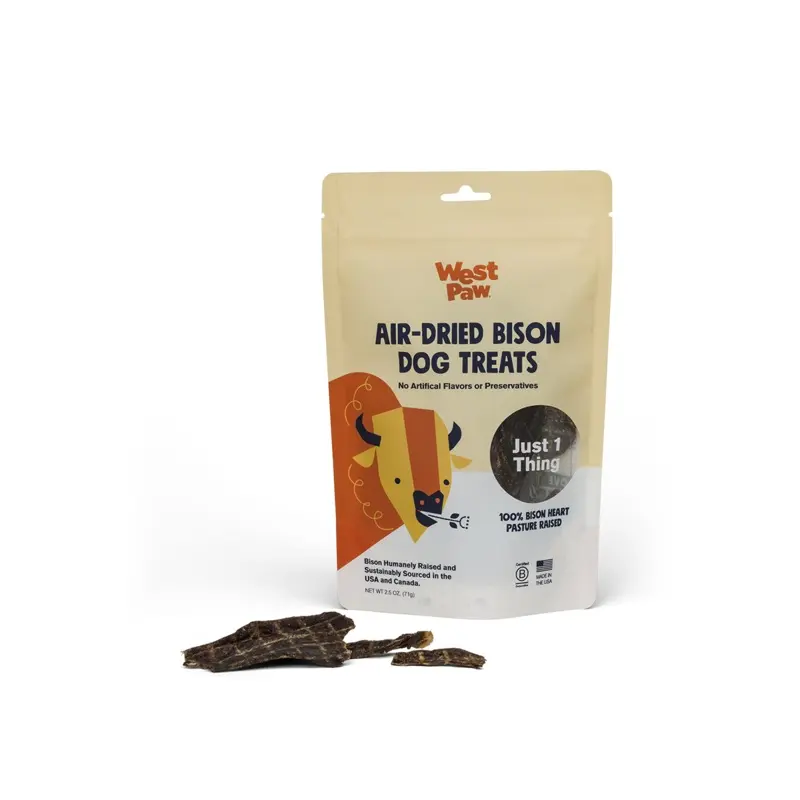 West Paw Air Dried Bison Heart 2.5oz