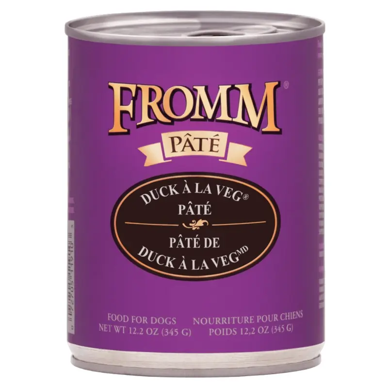 Fromm Gold K9 Cans Duck A La Veg 12.2oz