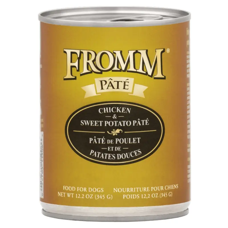 Fromm Pate K9 Cans GF Chicken Sweet Potato 12.2oz