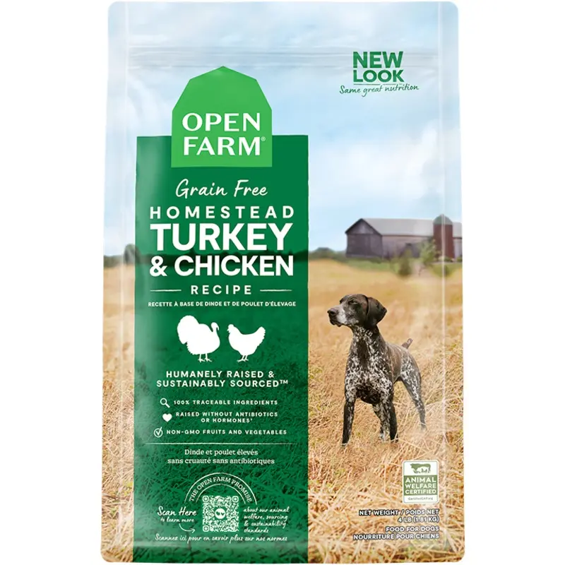 Open Farm Dog GF Homestead Turkey Chicken