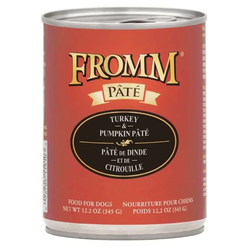Fromm Pate K9 Cans Turkey Pumpkin 12.2oz