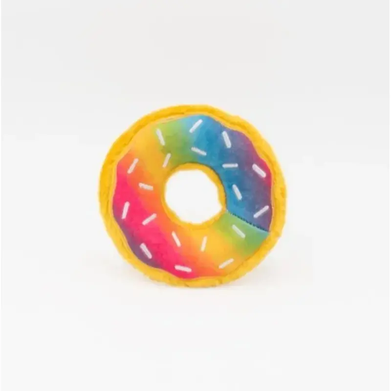 ZIPPY PAWS DONUTZ DOG TOY - RAINBOW