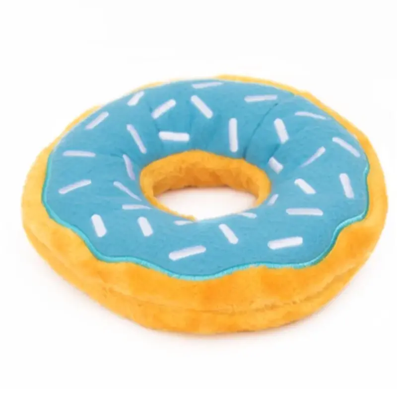 ZIPPY PAWS JUMBO DONUTZ DOG TOY - BLUEBERRY