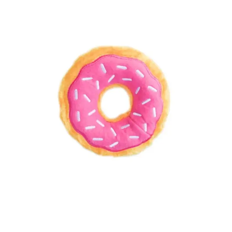 ZIPPY PAWS MINI DONUTZ DOG TOY - STRAWBERRY