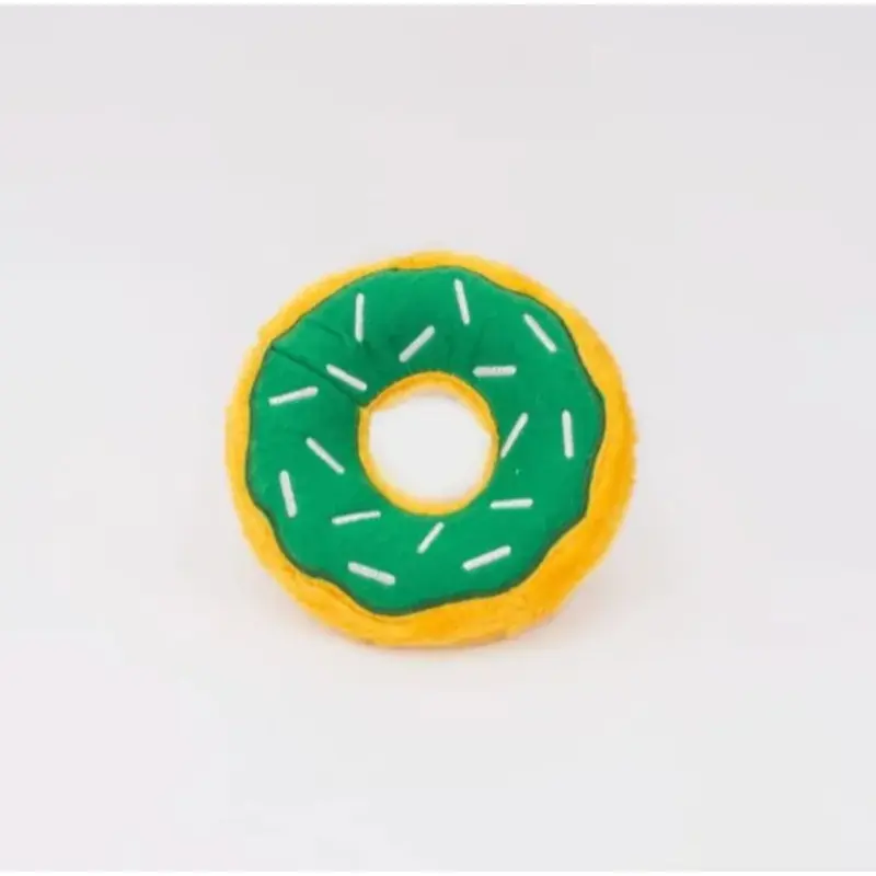 ZIPPY PAWS ST. PATRICK'S DONUTZ DOG TOY - SHAMROCK GREEN