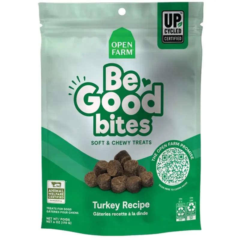 OPEN FARM BE GOOD BITES TURKEY RECIPE DOG TREATS