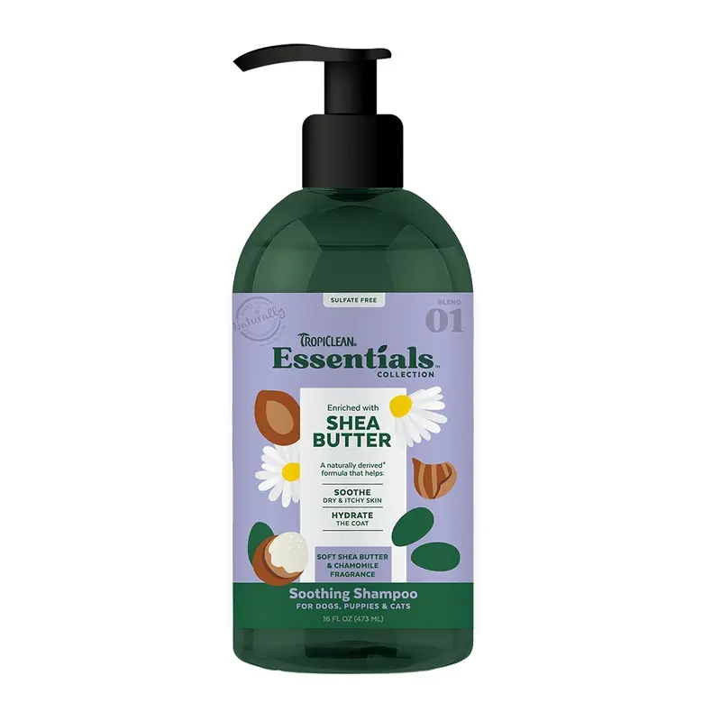 TROPICLEAN GOATS SHEA BUTTER MOISTURIZING SHAMPOO FOR DOGS, PUPPIES & CATS