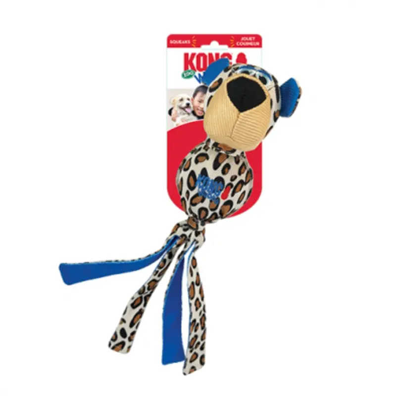 KONG WUBBA ZOO CHEETAH - LARGE DOG TOY