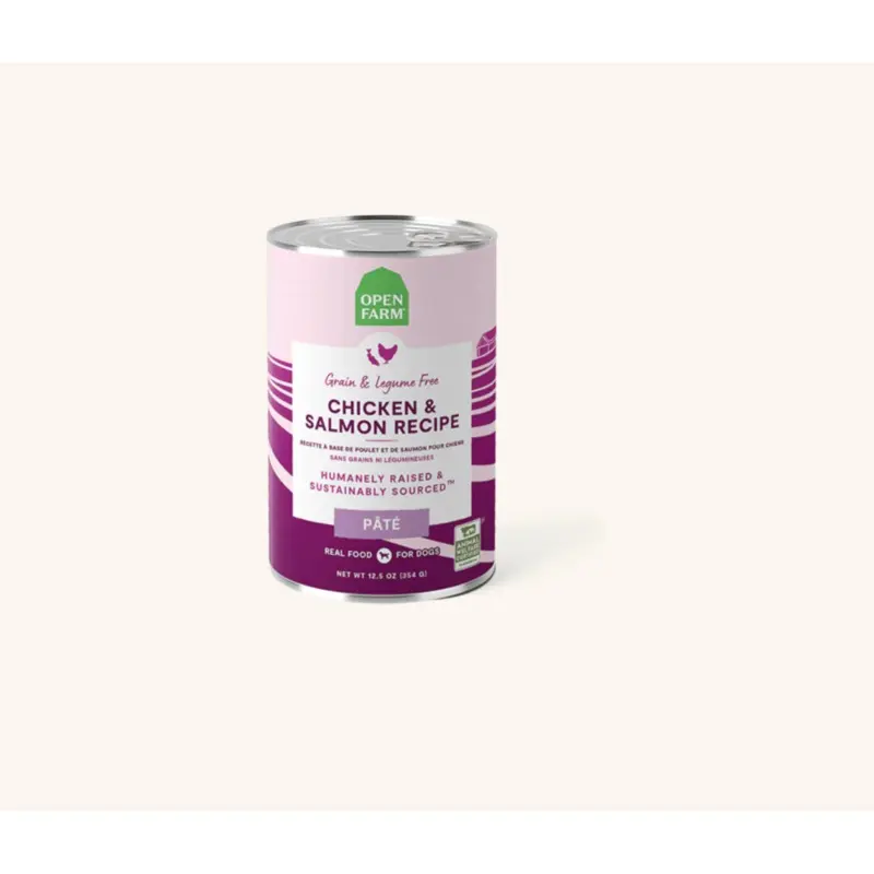 OPEN FARM CHICKEN & SALMON PATE DOG FOOD