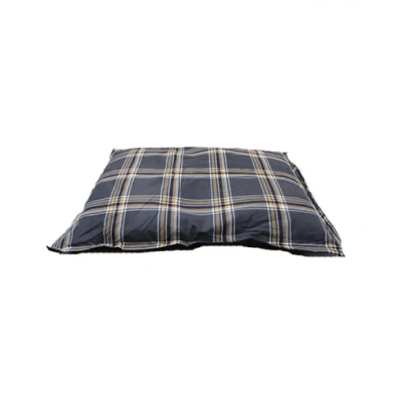 RUFF LOVE BUFFALO PLAID GREY & TAN CLOUD PILLOW