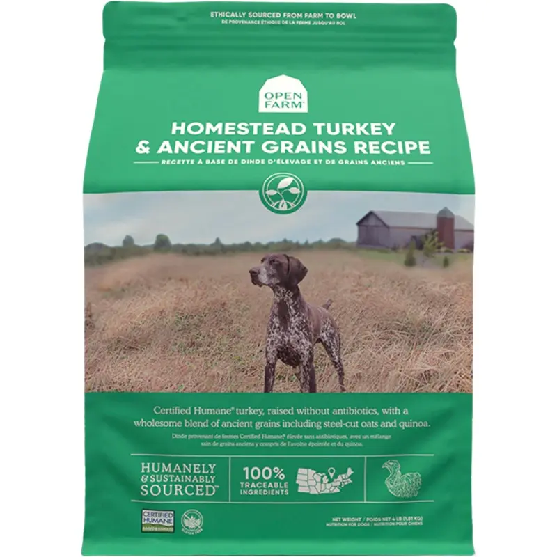 OPEN FARM HOMESTEAD TURKEY & ANCIENT GRAINS DRY DOG FOOD