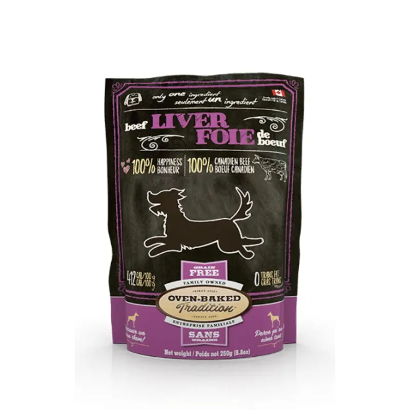 OVEN BAKED TRADITION DOG ALL NATURAL GRAIN-FREE TREATS FOR DOGS  BEEF LIVER