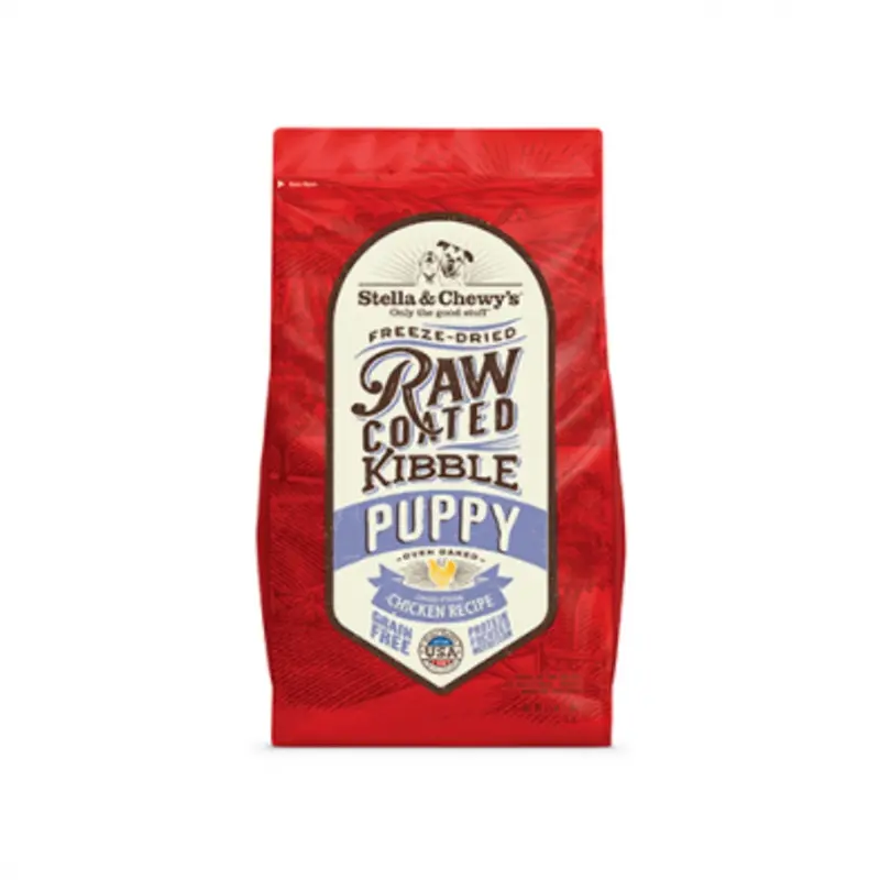 STELLA & CHEWY'S PUPPY CAGE-FREE CHICKEN RAW COATED KIBBLE DRY DOG FOOD