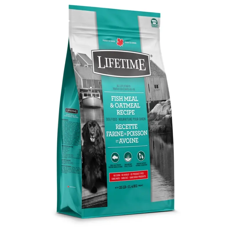 LIFETIME FISH & OATMEAL DOG DRY FOOD