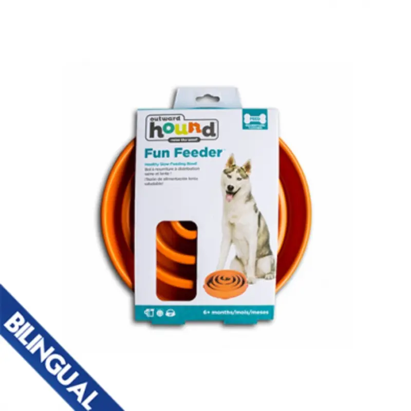 OUTWARD HOUND FUN FEEDERS ORANGE