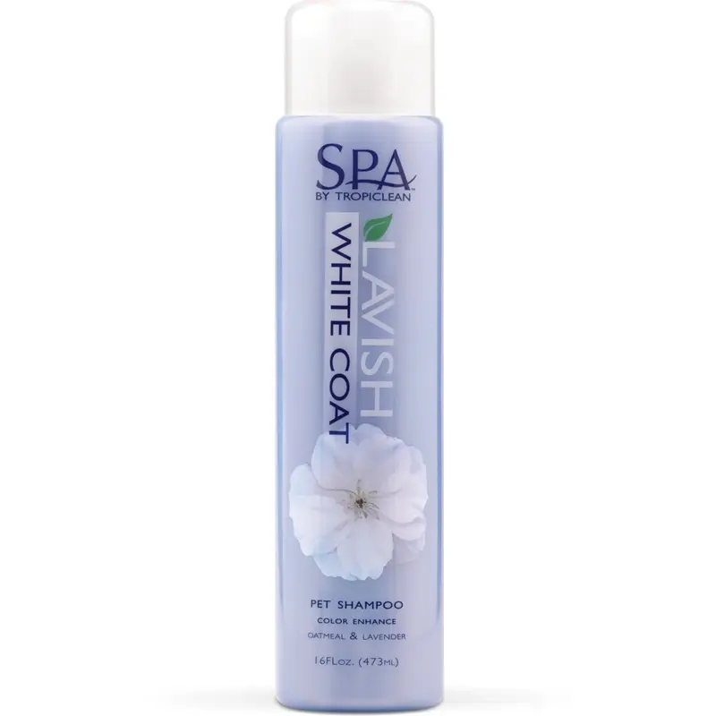 TROPICLEAN LAVISH WHITE COAT OATMEAL AND LAVENDER PET SHAMPOO