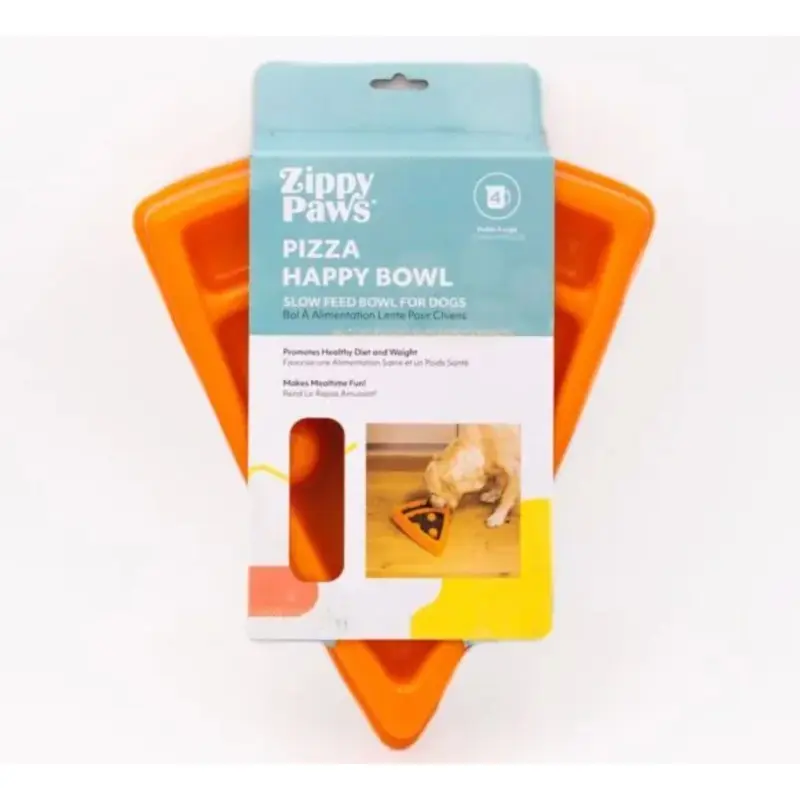 ZIPPY PAWS HAPPY DOG BOWL - PIZZA