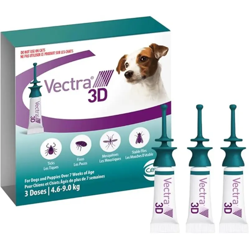 VECTRA 3D FOR DOGS 4.6KG to 9 KG