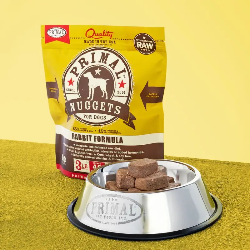 PRIMAL CANINE RAW FROZEN NUGGETS - RABBIT