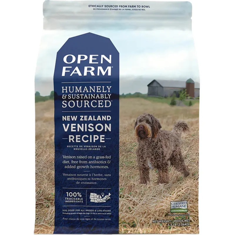OPEN FARM NEW ZEALAND VENISON DRY DOG FOOD