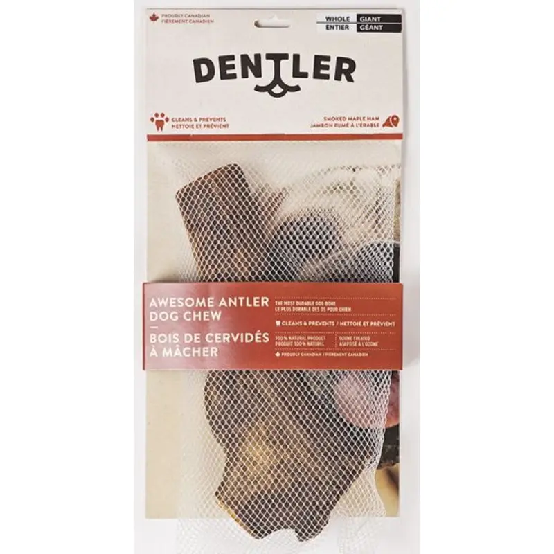 Dentler Anter Dog Chews Whole Smoke Ham  Dog 1pc