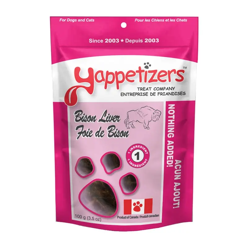 YAPPETIZER DOG TREAT BISON LIVER