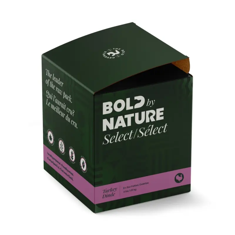 BOLD BY NATURE SELECT DOG RAW : TURKEY BOX