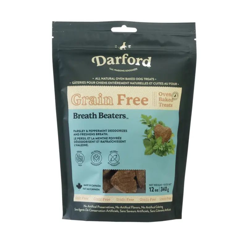 DARFORD GRAIN-FREE BREATH BEATERS DOG TREATS