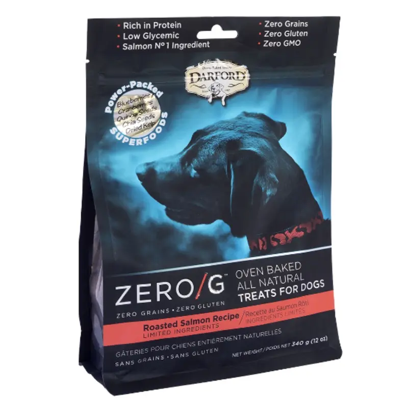 DARFORD ZERO/G ROASTED MINI SALMON DOG TREATS