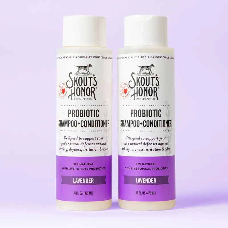 SKOUTS HONOR PROBIOTIC SHAMPOO + CONDITIONER - LAVENDER