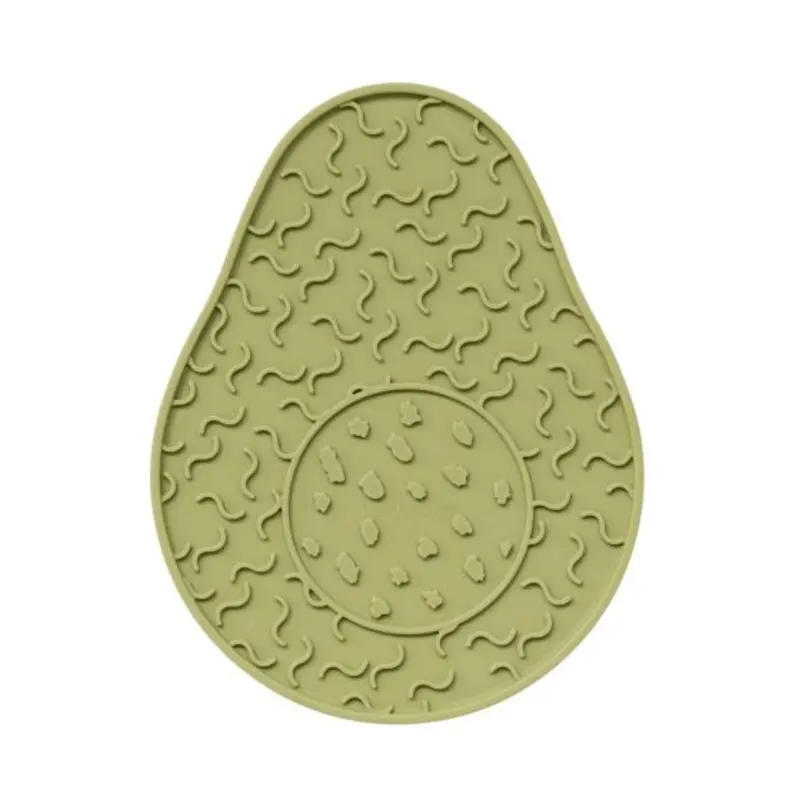 Dexypaws Avocado Enrichment Licking Mat, Green Cat Dog 1pc