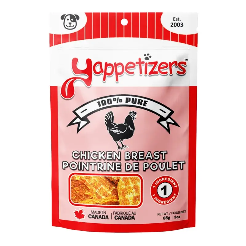 YAPPETIZER DOG TREAT CHICKEN BREAST