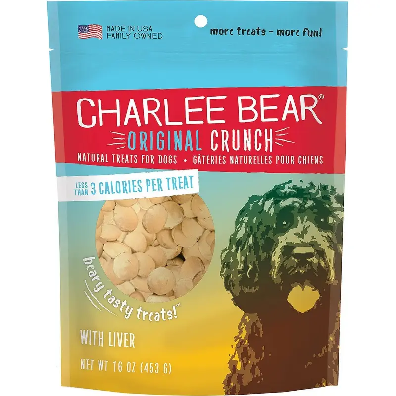 Charlee Bear Original Crunch Liver Treats - 8ozBag