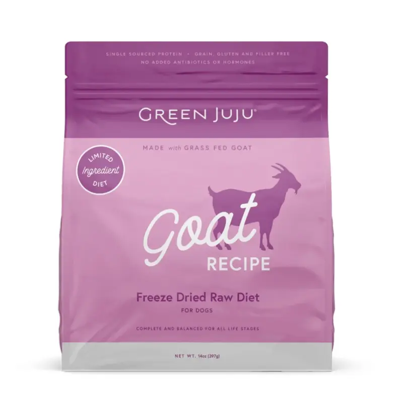 GREEN JUJU DOG FREEZE DRIED RAW GOAT 397 GM