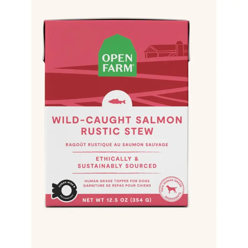 OPEN FARM WILD CAUGHT SALMON RUSTIC STEW DOG FOOD