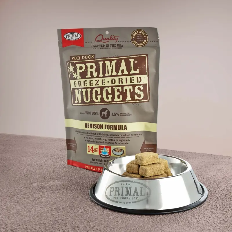 PRIMAL FREEZE-DRIED NUGGETS : VENISON
