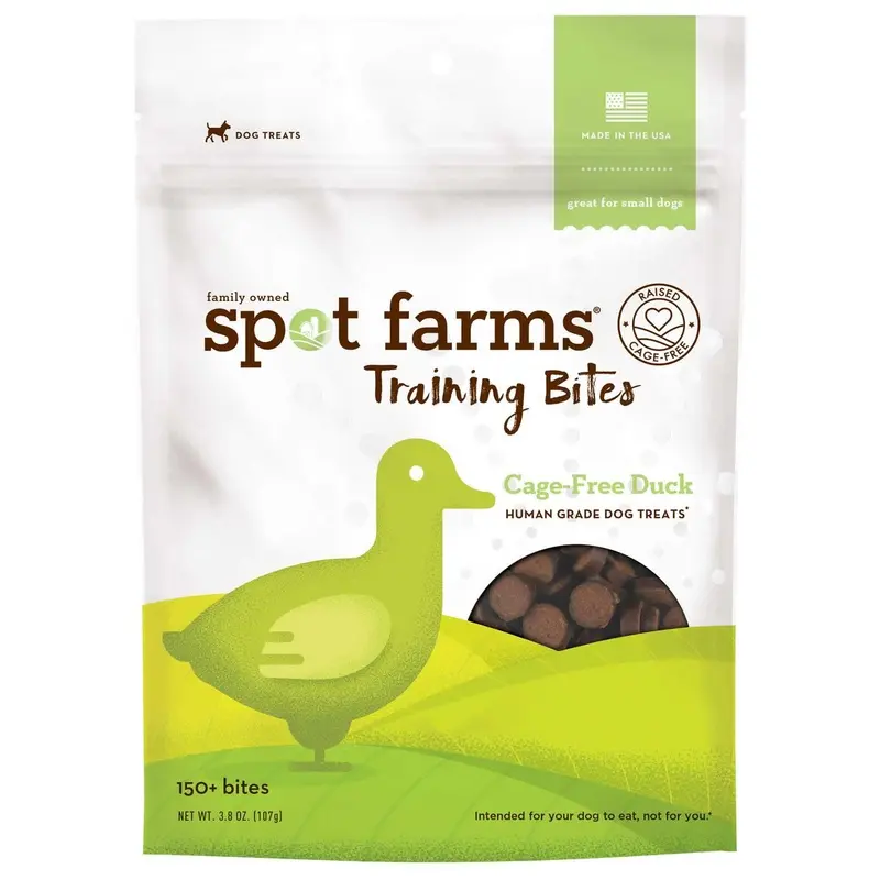 SPOT FARMS ORGANIC DUCK TRAINING BITES DOG TREATS