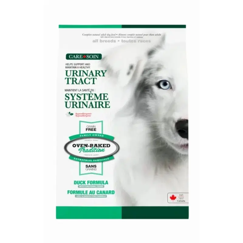 OVEN BAKED TRADITION CARE+ URINARY TRACT GRAIN FREE FOOD FOR ALL BREEDS WITH DUCK