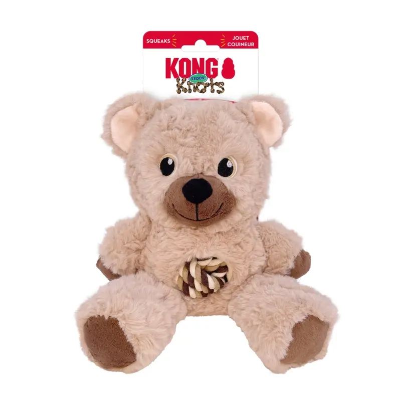 KONG WILD KNOTS TEDDY DOG TOY ASSORTED COLOURS