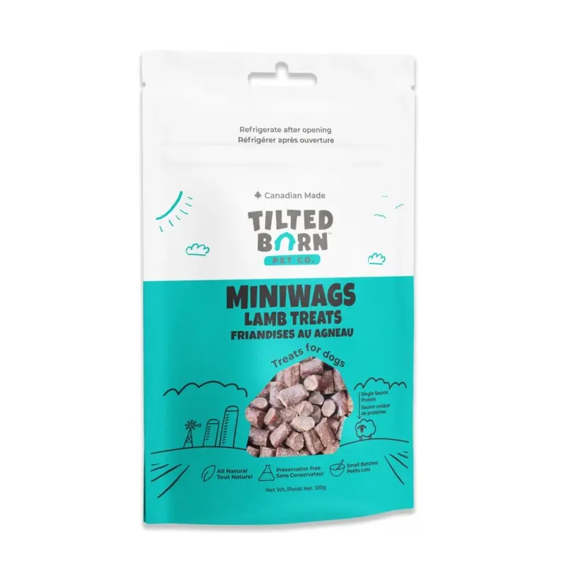TILTED BARN MINIWAGS - CANADIAN LAMB DOG TREATS