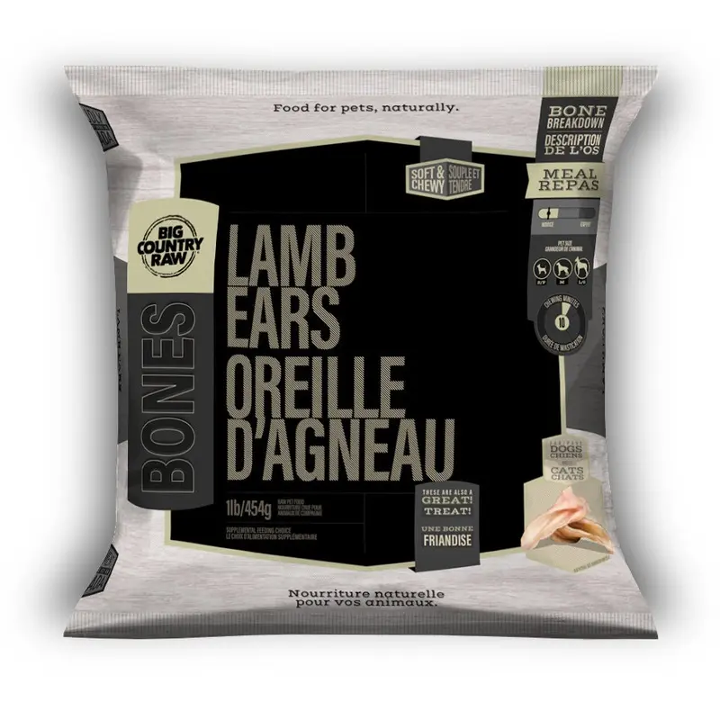 BIG COUNTRY RAW MEATY BONES - LAMB EARS