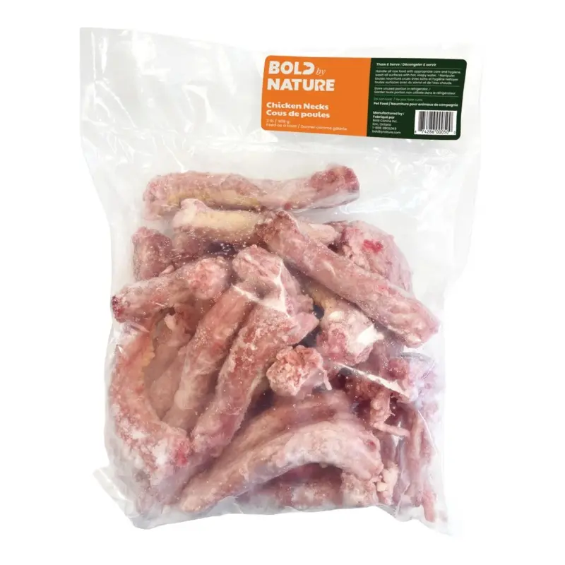 BOLD BY NATURE RAW BONES : CHICKEN NECKS 2LBS
