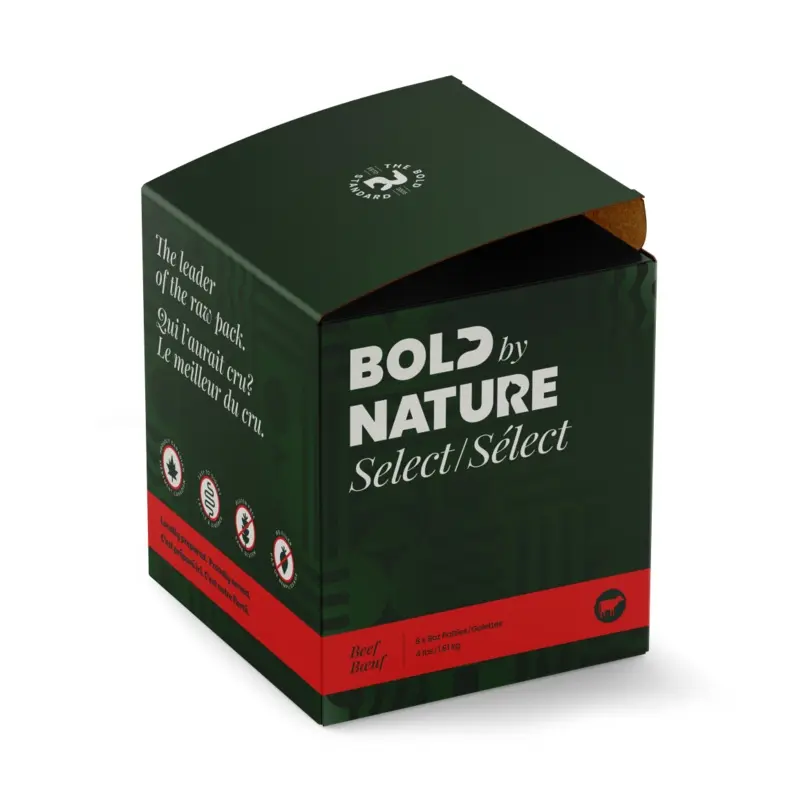 BOLD BY NATURE SELECT DOG RAW : BEEF BOX