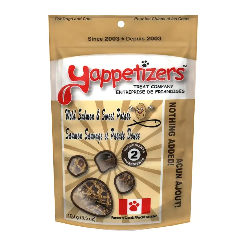YAPPETIZER DOG TREAT SALMON & SWEET POTATO