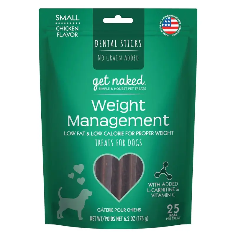 GET NAKED DENTAL CHEW STICKS - WEIGHT MANAGEMENT